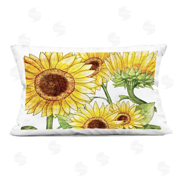 stupell industries Kim Allen | Peeking Sunflower Blooms Printed Throw Pillow