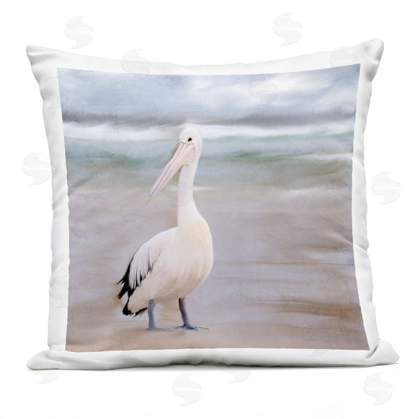 Stupell Industries Kim Allen | Pelican Walk Bird Portrait Printed Throw Pillow