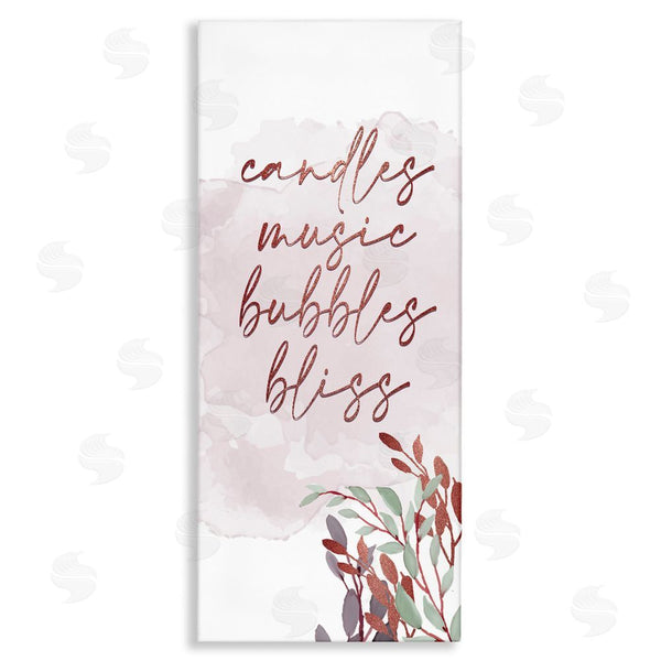 stupell industries Kim Allen | Pink Bathroom Words Wall Art