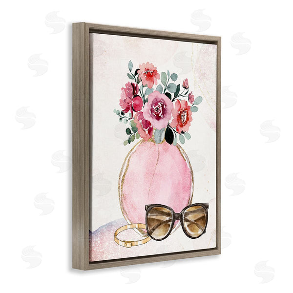 Stupell Industries Kim Allen | Pink Bouquet & Sunglasses