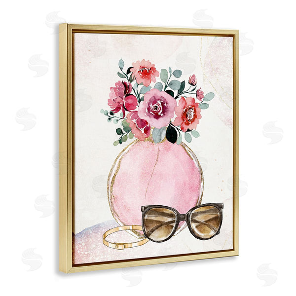 Stupell Industries Kim Allen | Pink Bouquet & Sunglasses