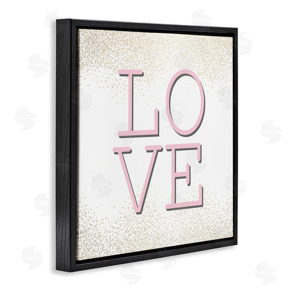 Stupell Industries Kim Allen | Pink Love Glam Abstract Sparkle