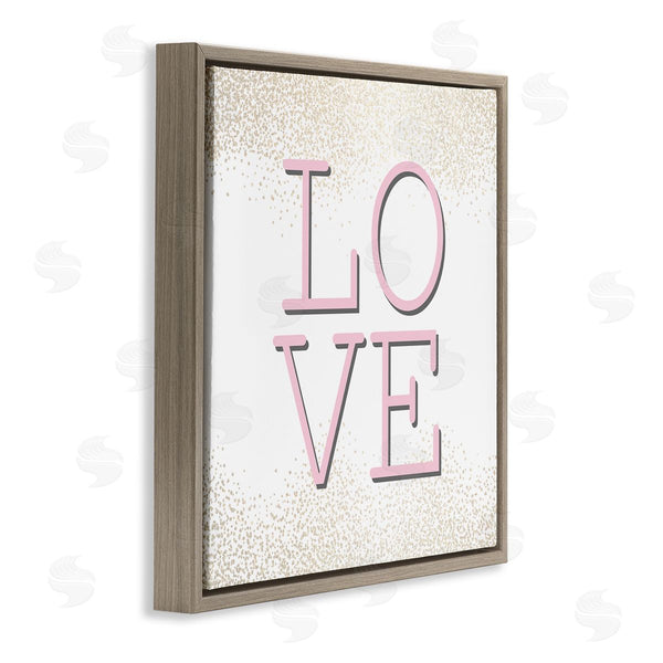 Stupell Industries Kim Allen | Pink Love Glam Abstract Sparkle