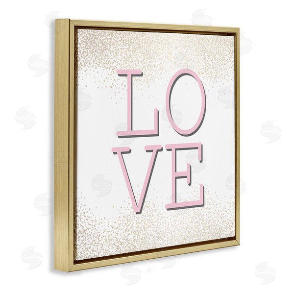Stupell Industries Kim Allen | Pink Love Glam Abstract Sparkle