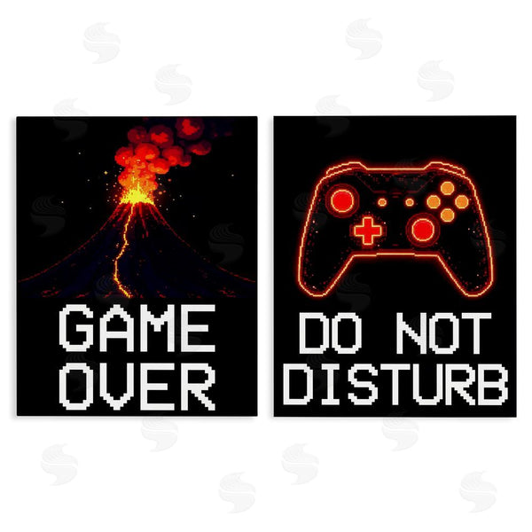 Stupell Industries Kim Allen | Pixel Game Sentiments Wall Art