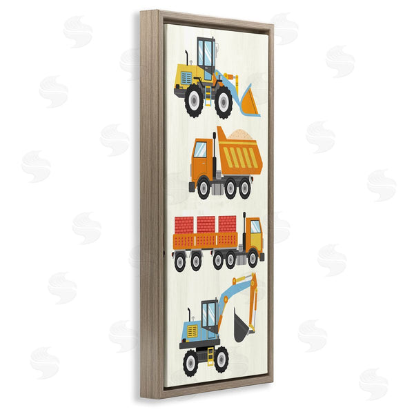 Stupell Industries Kim Allen | Playful Construction Vehicles Wall Art