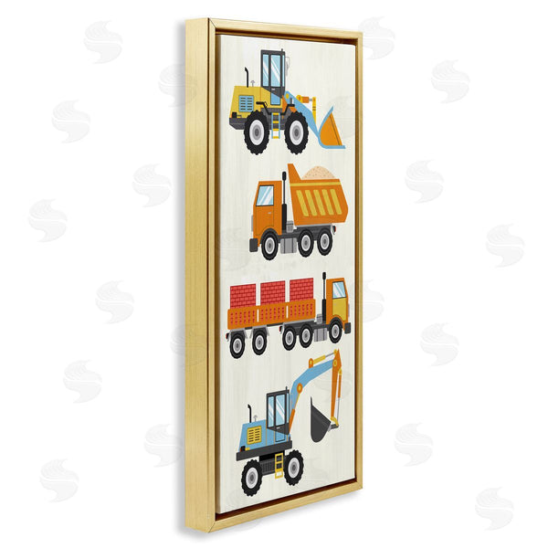 Stupell Industries Kim Allen | Playful Construction Vehicles Wall Art