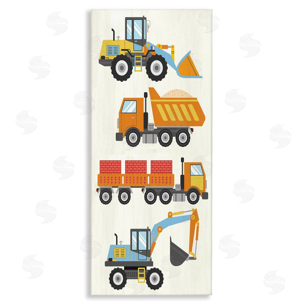 stupell industries Kim Allen | Playful Construction Vehicles Wall Art
