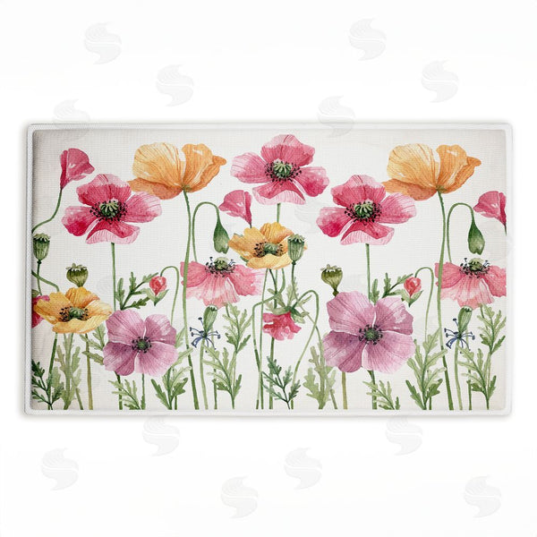 stupell industries Kim Allen | Poppy Place Flower Garden Plush Bath Mat