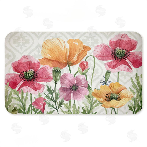 stupell industries Kim Allen | Poppy Place on Geometric Anti-Fatigue Mat