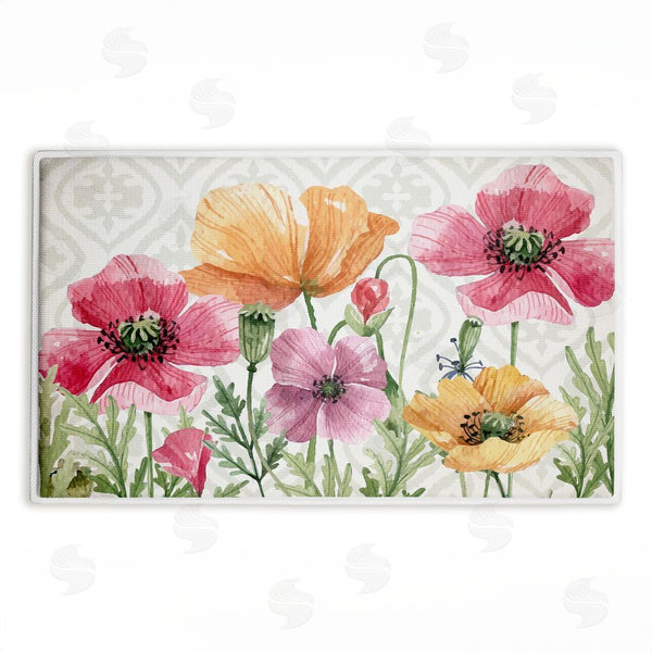 stupell industries Kim Allen | Poppy Place on Geometric Plush Bath Mat