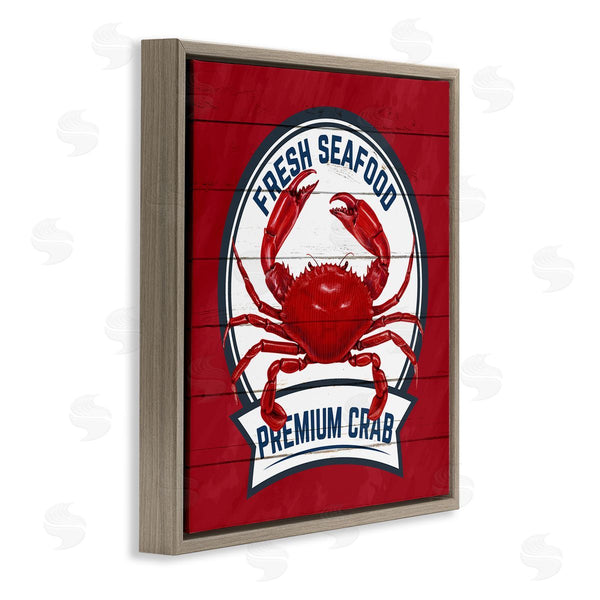 Stupell Industries Kim Allen | Premium Crab Seafood Wall Art