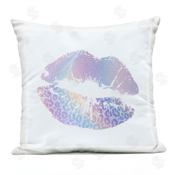 Stupell Industries Kim Allen | Purple Rainbow Lipstick Printed Throw Pillow