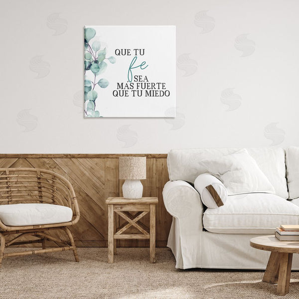 Stupell Industries Kim Allen | Que Tu Fe Sea Más Fuerte Wall Art