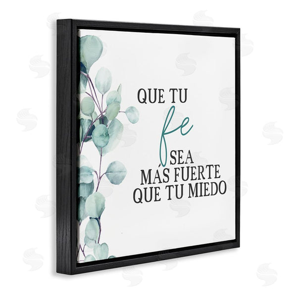Stupell Industries Kim Allen | Que Tu Fe Sea Más Fuerte Wall Art