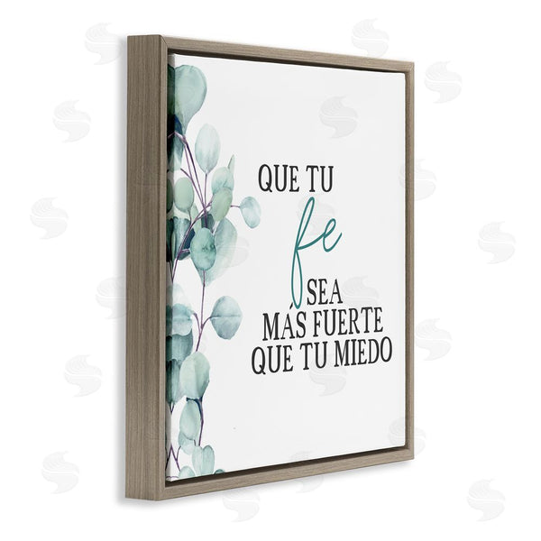 Stupell Industries Kim Allen | Que Tu Fe Sea Más Fuerte Wall Art