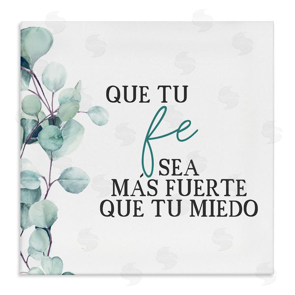 stupell industries Kim Allen | Que Tu Fe Sea Más Fuerte Wall Art