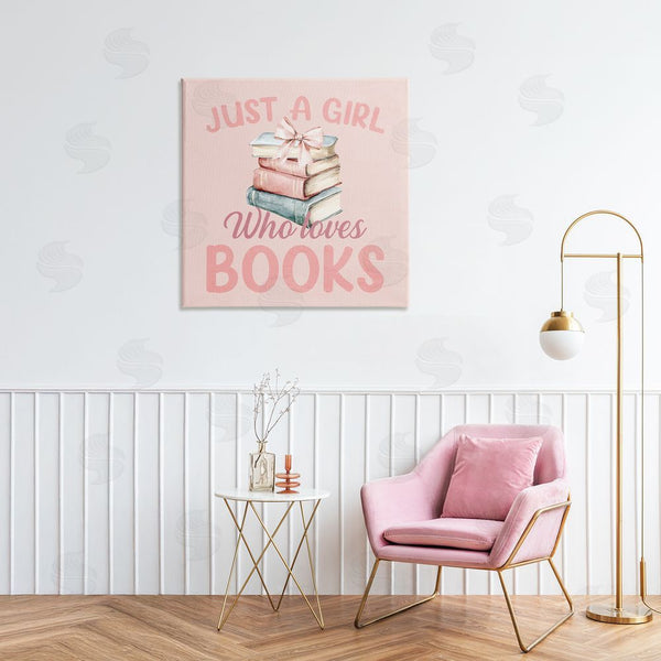 Stupell Industries Kim Allen | Reader Girl Who Loves Books Wall Art