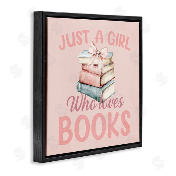 Stupell Industries Kim Allen | Reader Girl Who Loves Books Wall Art