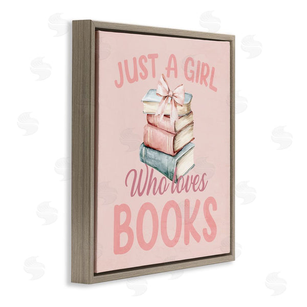 Stupell Industries Kim Allen | Reader Girl Who Loves Books Wall Art