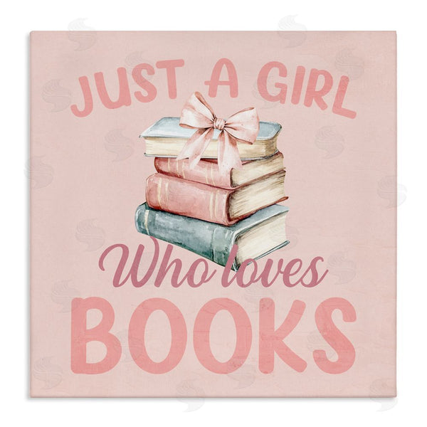stupell industries Kim Allen | Reader Girl Who Loves Books Wall Art