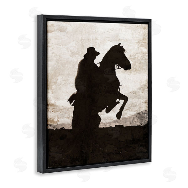 Stupell Industries Kim Allen | Rearing Horse & Cowboy Wall Art