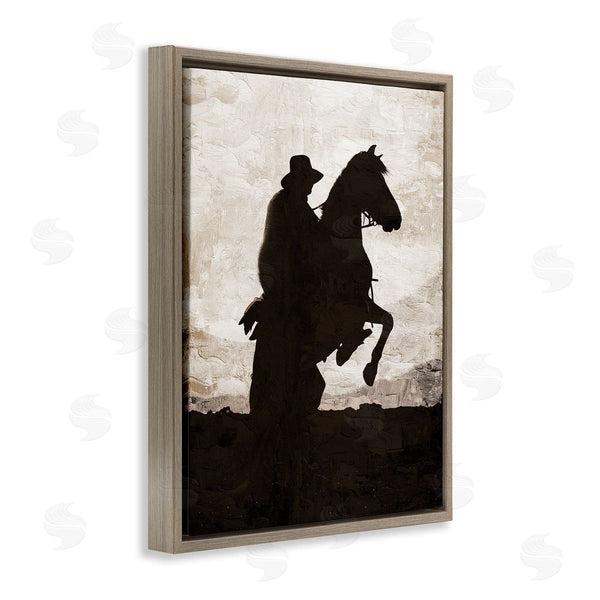 Stupell Industries Kim Allen | Rearing Horse & Cowboy Wall Art