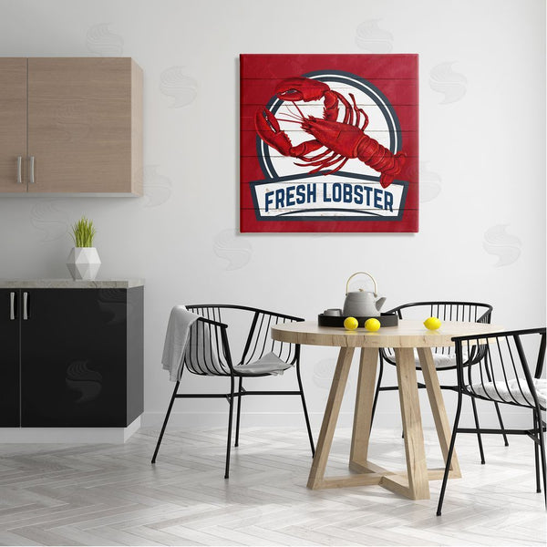 Stupell Industries Kim Allen | Red Fresh Lobster Phrase Wall Art