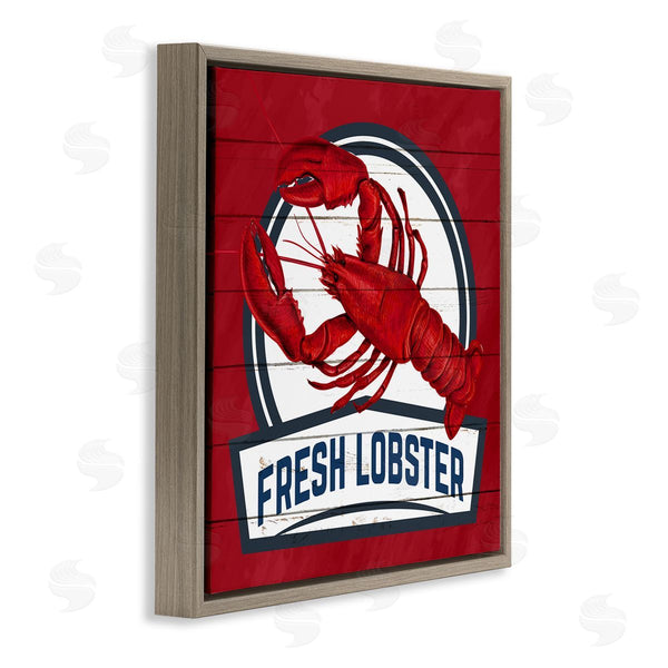 Stupell Industries Kim Allen | Red Fresh Lobster Phrase Wall Art