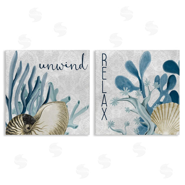 stupell industries Kim Allen | Relax and Unwind Nautical Sentiments Wall Art