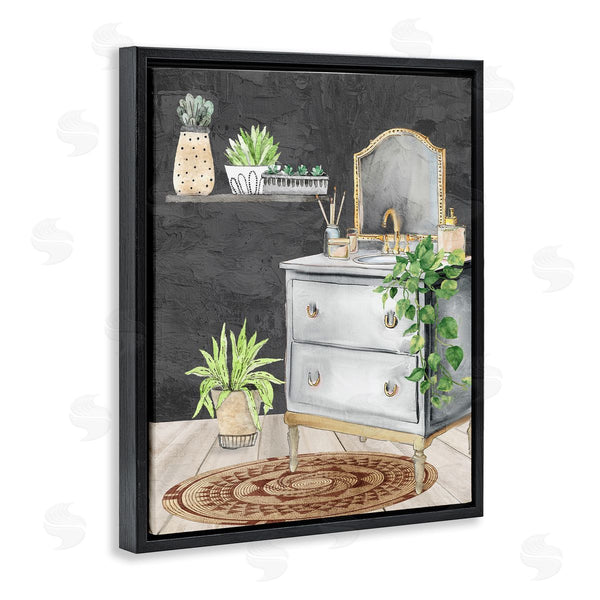 Stupell Industries Kim Allen | Relaxed Green Bath Vanity