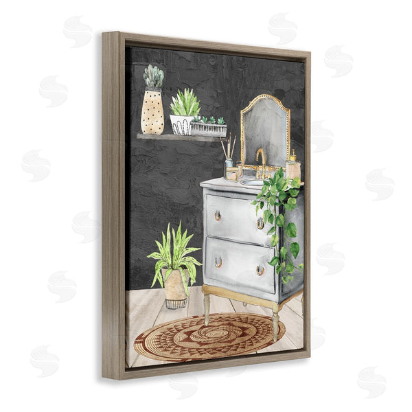 Stupell Industries Kim Allen | Relaxed Green Bath Vanity