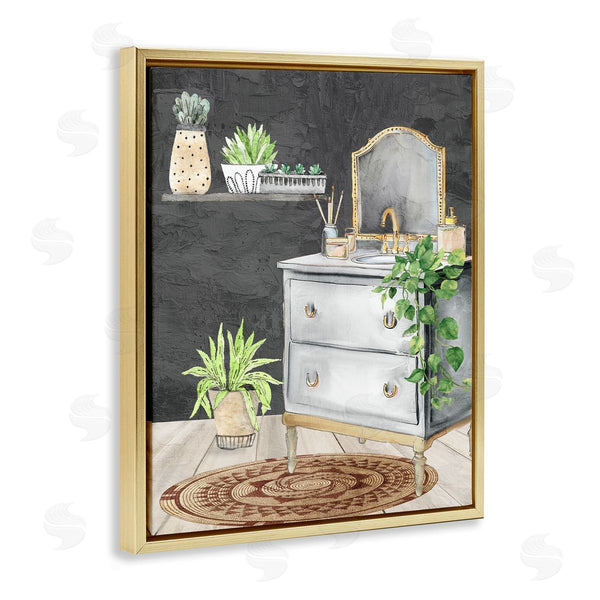 Stupell Industries Kim Allen | Relaxed Green Bath Vanity