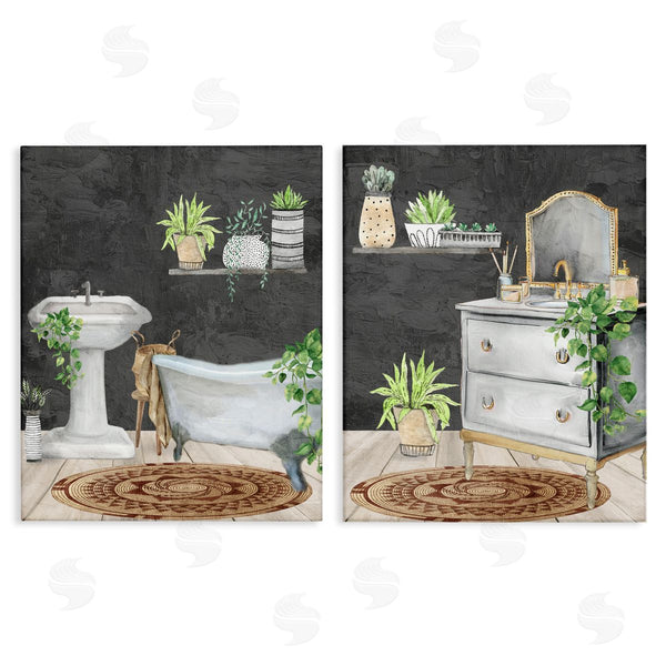 stupell industries Kim Allen | Relaxed Greens Bath Interior