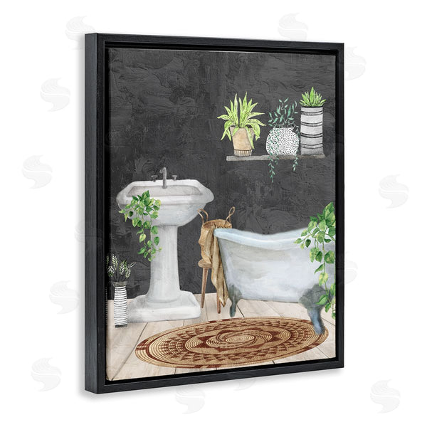 Stupell Industries Kim Allen | Relaxed Greens Bath Scene