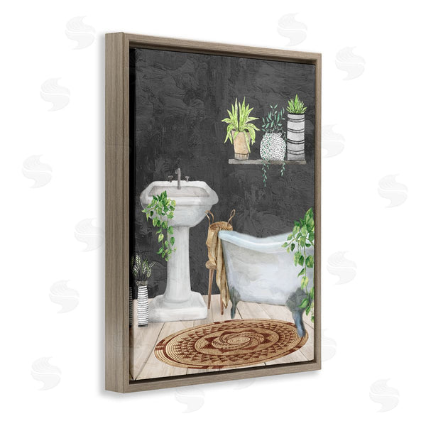 Stupell Industries Kim Allen | Relaxed Greens Bath Scene