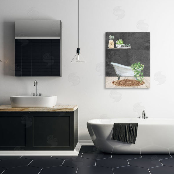 Stupell Industries Kim Allen | Relaxing Greens Bathroom Wall Art