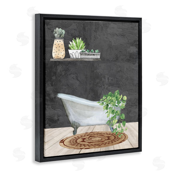 Stupell Industries Kim Allen | Relaxing Greens Bathroom Wall Art