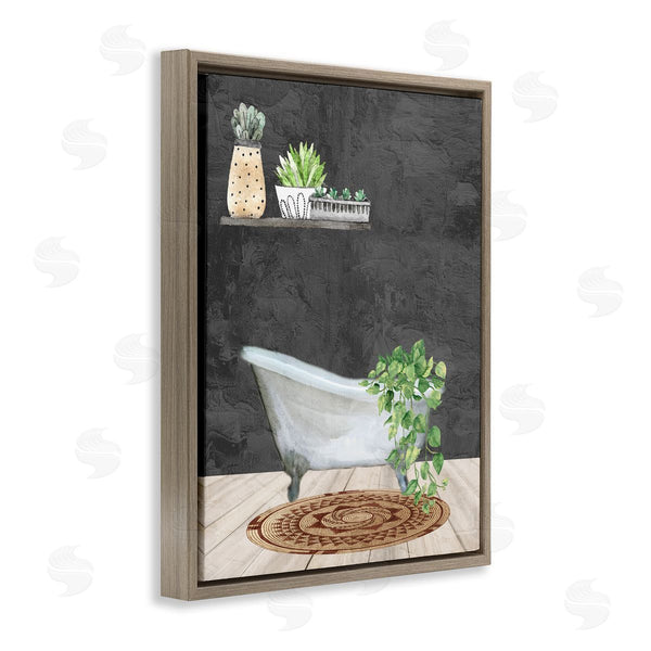 Stupell Industries Kim Allen | Relaxing Greens Bathroom Wall Art