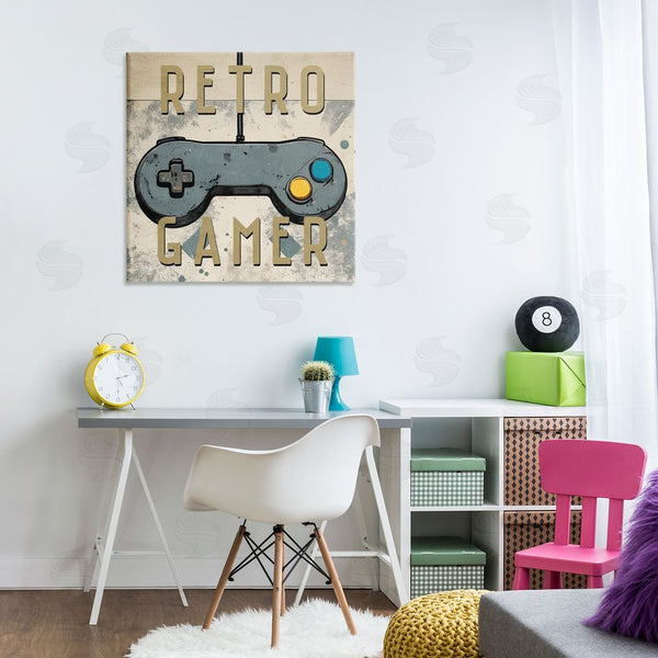 Stupell Industries Kim Allen | Retro Gamer Controller Wall Art