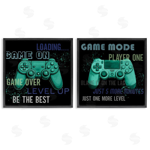 Stupell Industries Kim Allen | Retro Gaming Phrases Controllers Wall Art