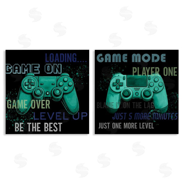 stupell industries Kim Allen | Retro Gaming Phrases Controllers Wall Art