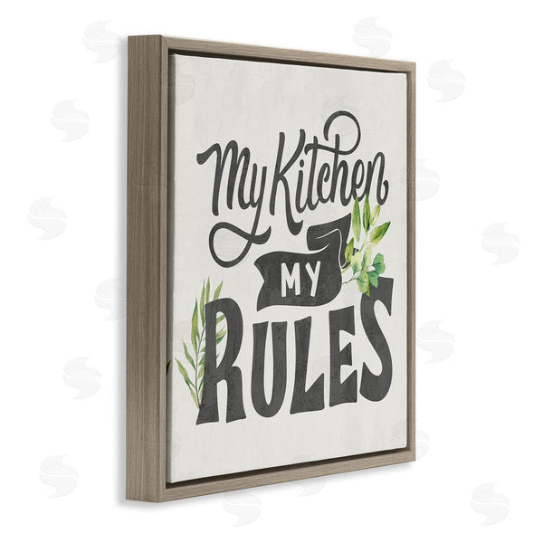 Stupell Industries Kim Allen | Retro My Kitchen Rules Wall Art