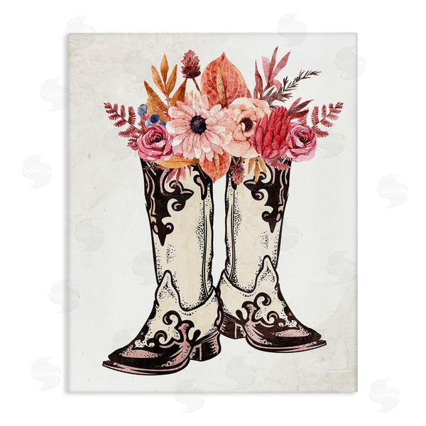 stupell industries Kim Allen | Rodeo Boot Bouquet Wall Art