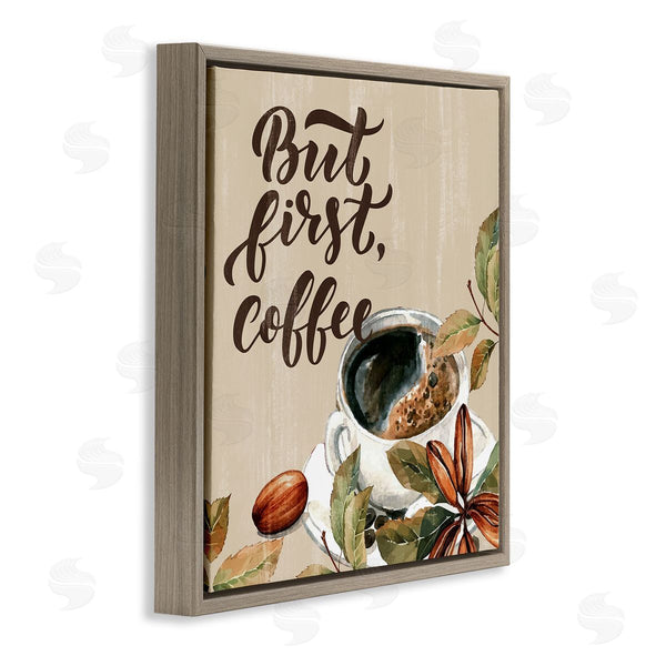 Stupell Industries Kim Allen | Rustic But First Coffee Wall Art