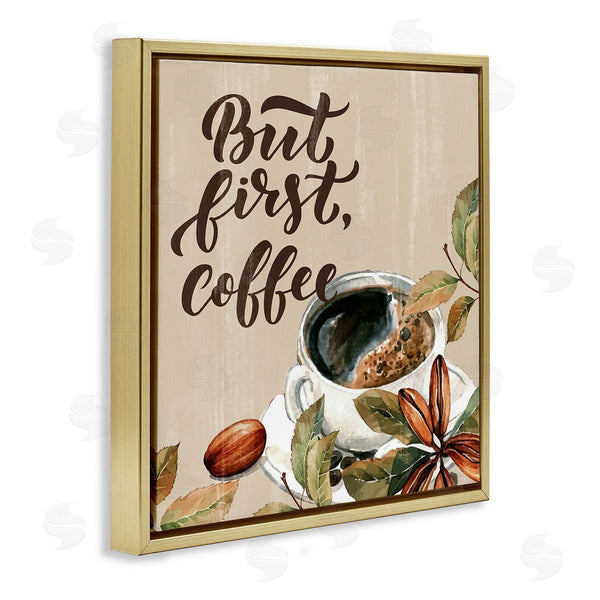 Stupell Industries Kim Allen | Rustic But First Coffee Wall Art