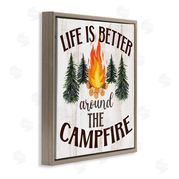 Stupell Industries Kim Allen | Rustic Campfire Phrase Wall Art