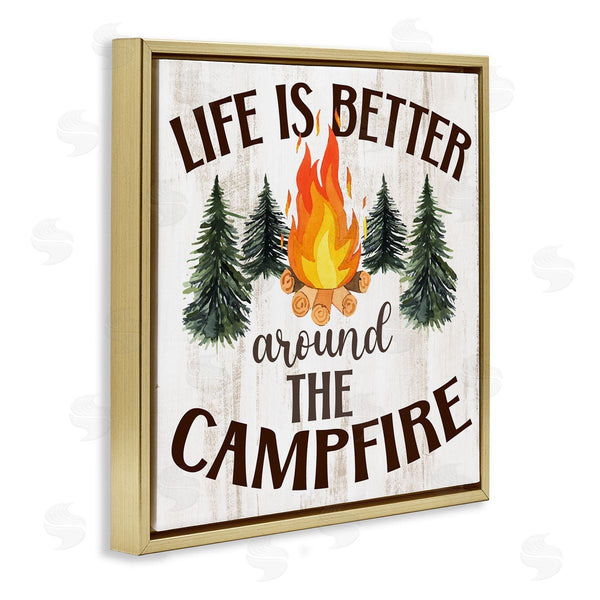 Stupell Industries Kim Allen | Rustic Campfire Phrase Wall Art