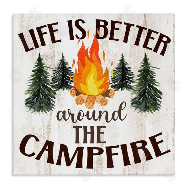 stupell industries Kim Allen | Rustic Campfire Phrase Wall Art