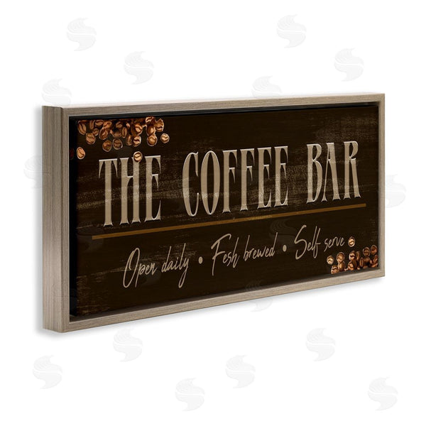 Stupell Industries Kim Allen | Rustic Coffee Bar Sign Wall Art